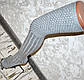 Світло-сірі жіночі гольфи довгі 70 см, гетри з носком, фото 2