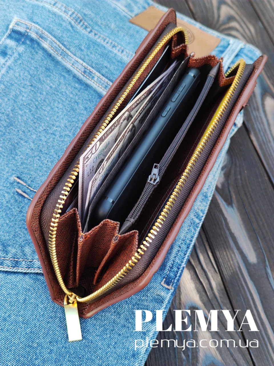Комплект мужская сумка Prada + кошелек мужской / Мужские сумки Прада / клатч коричневый /сумка прада - фото 9 - id-p1172247629