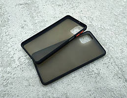 Протиударний матовий чохол для Samsung Galaxy M31s чорний бампер