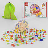 Дерев'яна шнурівка "Їжачок" арт. 35822 (0928), фото 2