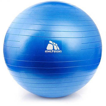 Фітбол гімнастичний м'яч для фіітнеса йоги 65 см + насос Синій METEOR