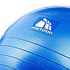 Фітбол гімнастичний м'яч для фіітнеса йоги 65 см + насос Синій METEOR, фото 2