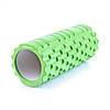 Масажний ролик для йоги та фітнесу 2-в-1 33.5 см Spokey Зелено-сірий, фото 3