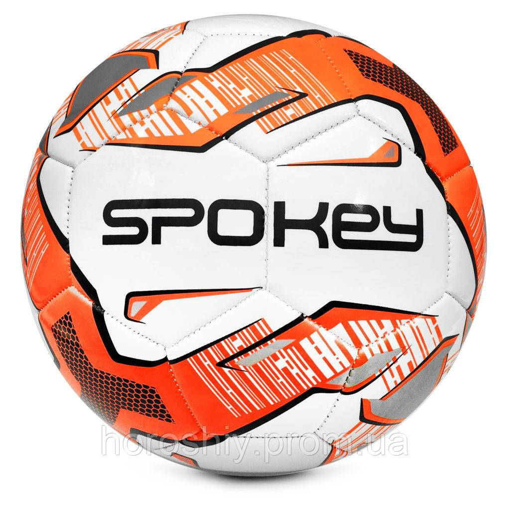 Футбольний м'яч розмір 5 Spokey HASTE PRO Біло-помаранчевий