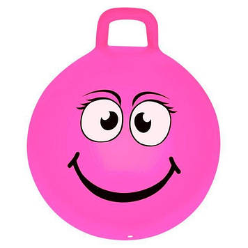 Дитячий фітбол з ручкою Spokey 45 см Рожевий