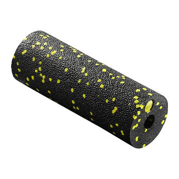 Масажний ролик для йоги та фітнесу 15 x 5.3 см Black Yellow