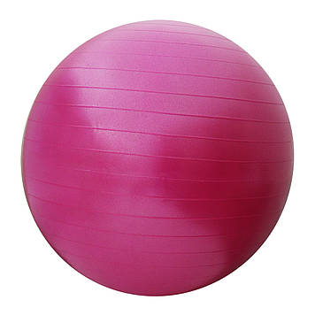 М'яч для фітнесу 55 см фітбол антіразрив Рожевий SportVida