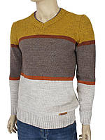 Стильний чоловічий в'язаний светр Forris 0510 Н з V-подібним коміром