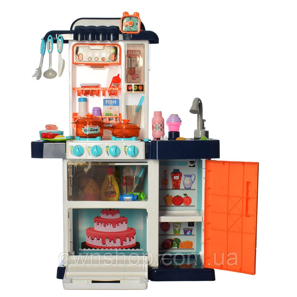 Дитяча кухня WD-R34 LIMO TOY 37 предметів, висота 76 см, духовка, плита, мийка(вода), фото 1