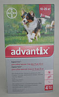 Advantix (Адвантікс) Каплі від Бліх та Кліщів для Собак Вагою 10-25