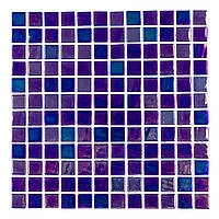 Мозаика АкваМо синяя,перламутровая PL25304 Cobalt 31.7х31.7 стеклянная для ванны, душевой,бассейна за 1 ШТ