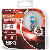 Лампа фары HB4 12V 51W P22d NIGHT BREAKER LASER next generation (+150) компл (OSRAM)