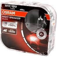 Лампа фары H11 12V 55W PGJ19-2 NIGHT BREAKER SILVER (+100) компл.(OSRAM)