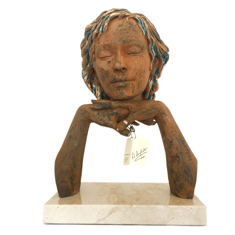 Скульптура из керамики «Вдохновение» Anglada , h-26х12х34 см (526a) - фото 1 - id-p1176166591