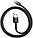 Кабель Baseus Cafule Cable USB for Type-C 3A 1м Black (CATKLF-BG1), фото 4