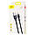 Кабель Baseus Cafule Cable USB for Type-C 3A 1м Black (CATKLF-BG1), фото 5
