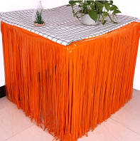 Оранжевий дощик для фотозони або для прикраси столу - висота 74см, ширина 2,74 метра