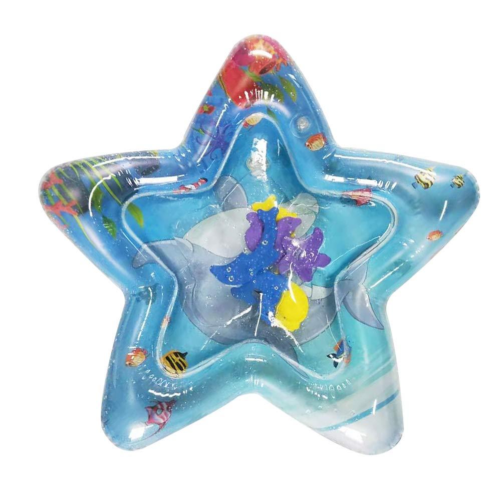 Надувний водний килимок дитячий ігровий у формі зірки центр для водних ігор Розвивальний із водою рибками AIR PRO