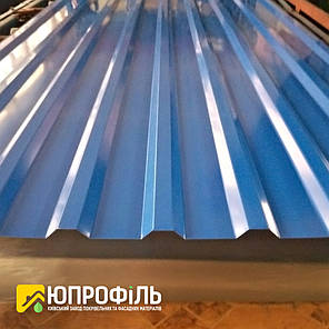 Профлист на дах ПК-20, покрівельний профнастил Синій, купити профнастил RAL 5005 0.40 мм, фото 2