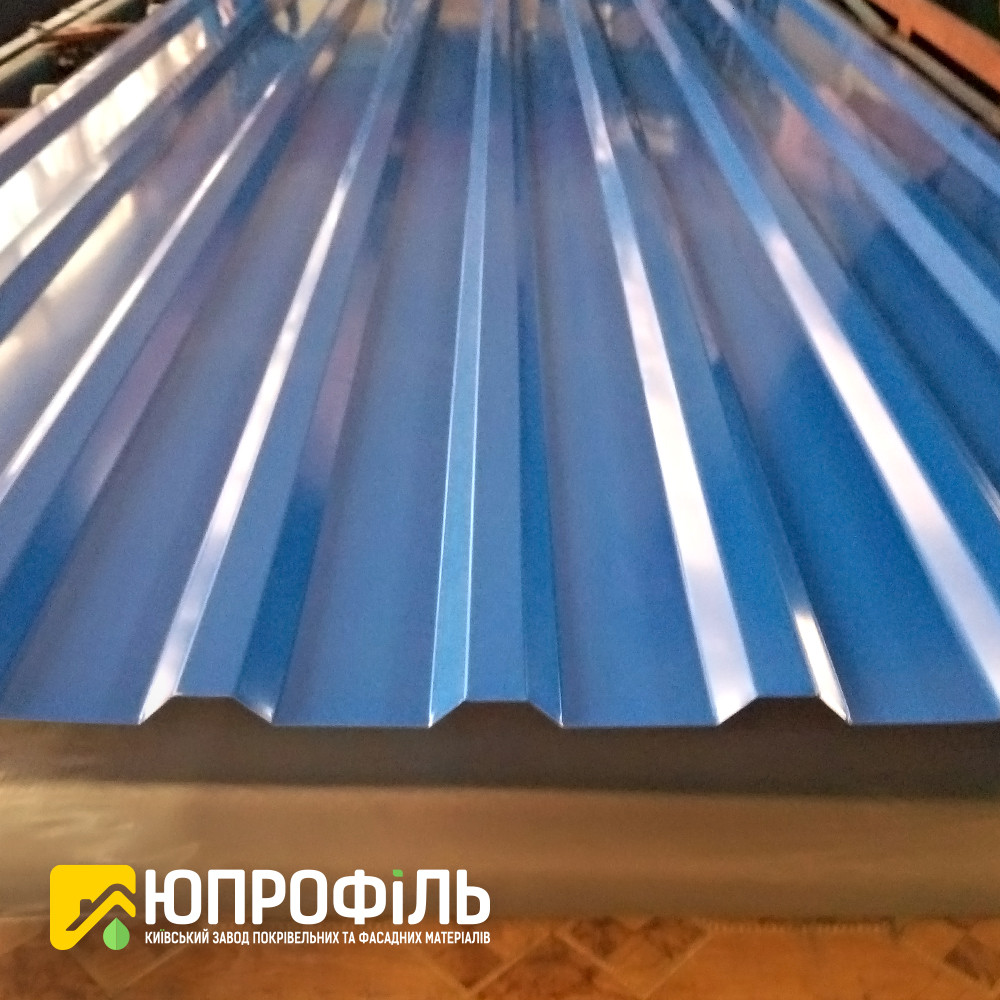 Купить Профлист на крышу ПК-20, кровельный профнастил Синий, купить ...