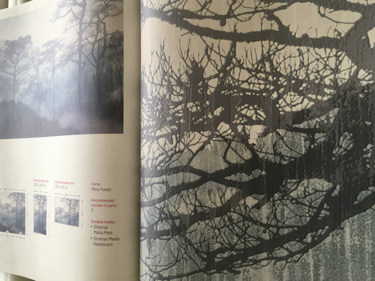 Эко шпалери Ліс в спальню Містичний ліс природа дизайнерські Misty Forest Dimense print 375 см х 270 см - фото 5 - id-p1314142694