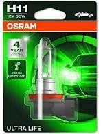 Лампа фары H11 12V 55W PGJ19-2 Ultra Life (Blister 1шт) (OSRAM)