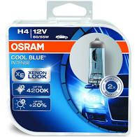 Лампа фары H4 12V 60/55W P43t Cool Blue Intense Hard DuoPET (2 шт) (OSRAM)