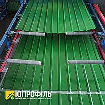 Профнастил стіновий ПС10 для забору Зелений RAL 6002 глянець 0.45 мм Словаччина, фото 3