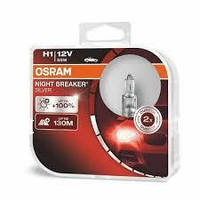 Лампа фары H1 12V 55W P14,5s NIGHT BREAKER SILVER (+100%) компл (OSRAM)