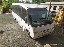 Производство и замена лобового стекла триплекс на автобусе UNVI Xeito на шасси IVECO TurboDaily 59E12 в Никополе (Украина). 16