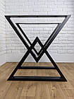 Ніжки металеві "Delta" для столу в чорному кольорі 2 шт, фото 4