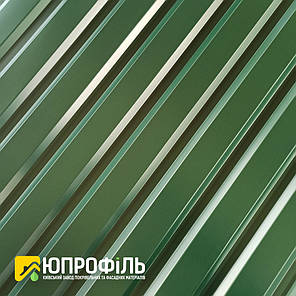 ПС-20 Профнастил для забору Зелений RAL 6005 0.40 мм, фото 2