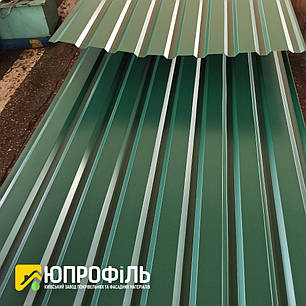 ПС-20 Профнастил для забору Зелений RAL 6005 0.40 мм, фото 2