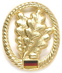 Беретний значок Бундесвера — Лелека пихота (єгеря) — Barettabzeichen orig. Bw Metall ´Jägertruppe´