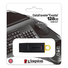 Флешнакопичувач Kingston DT Exodia 128 GB USB 3.2 Black/Yellow