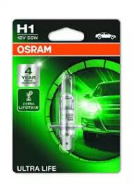 Лампа фары H1 12V 55W P14,5s ULTRA LIFE blister (OSRAM)