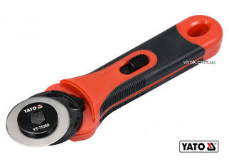 Ніж YATO з висувним круглим сталевим лезом 45 мм ручка-TPR+ABS