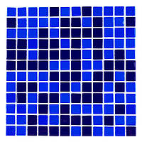 Мозаика АкваМо синий микс MX2540304 31.7х31.7 стеклянная для ванны, душевой,бассейна за 1 ШТ