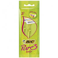 Женские одноразовые бритвенные станки Bic Pure Lady 3-лезвия 2 шт