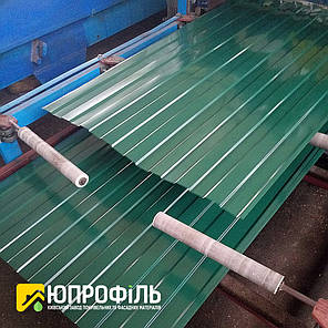 Профнастил для забору С8 Зелений RAL 6005 бюджетний варіант, купити профнастил, фото 2