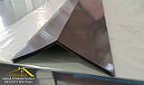 Покрівельний коник з оцинкованої сталі, купити покрівельний коник матовий коричневого кольору, коник на дах, фото 3