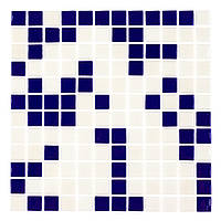 Мозаїка АкваМо біло-синій мікс MX2540104 31.7х31.7 скляна для ванни, душової, басейну за 1 ШТ