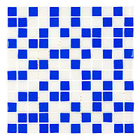 Мозаика АкваМо голубой микс MX2540103 31.7х31.7 стеклянная для ванны, душевой,кухни,хамама,бассейна за 1 ШТ