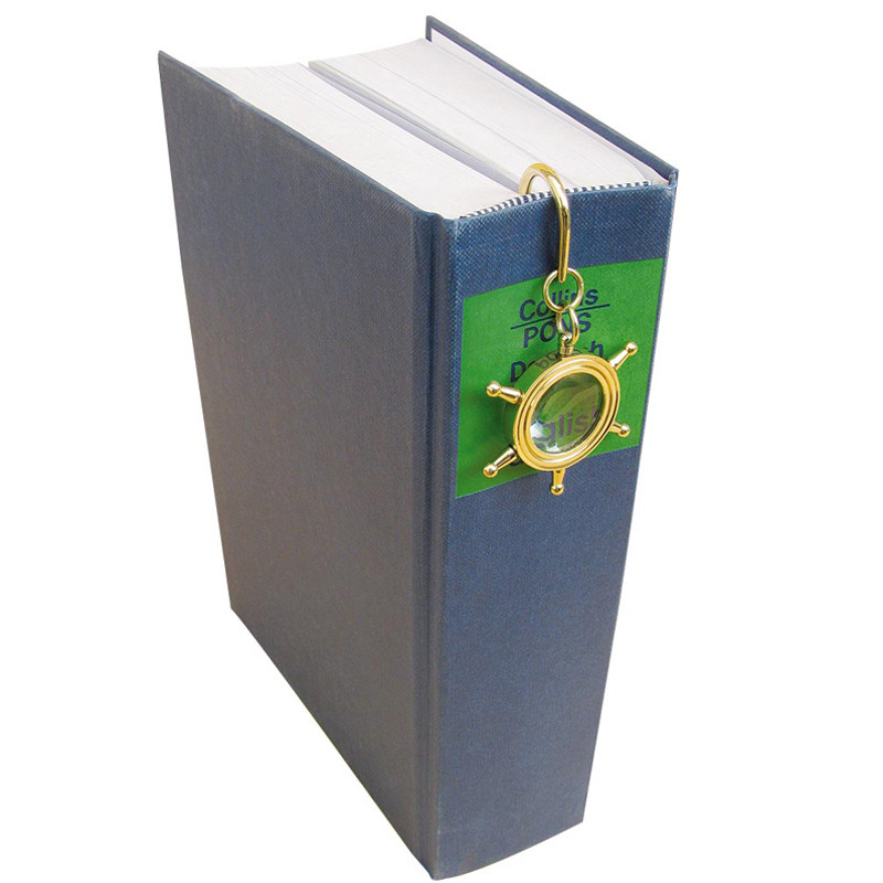 Морской сувенир закладка для книг Штурвал Sea Club, h-14 см., d- 5/2,2 см. - фото 2 - id-p129824249
