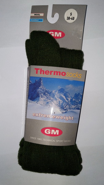 Трекінгові шкарпетки GM Sport 1570 Thermosocks р35-37 зелений