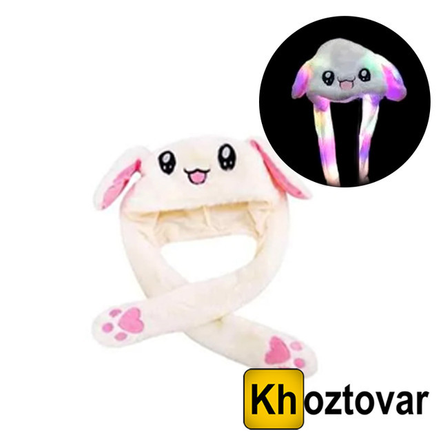 Світна шапка "Пікачу" Pikachu Toys Soft Toys With Led <unk> З вушками, що рухаються