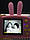 Протиударний дитячий цифровий фотоапарат зайчик 20 Мп Smart Kids Camera 3 Series Рожевий Original **, фото 8