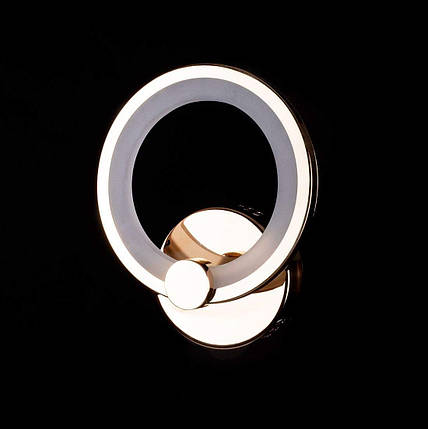 Світильник світлодіодний настінний бра золото LED 18W H240*D190*W100, фото 1