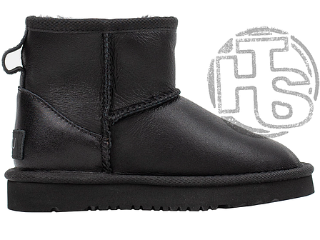 Угги дитячі UGG Classic Mini Leather Black 5854ch размер 27, фото 1