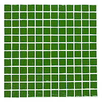 Мозаика АкваМо оливковая MK25114 Olive 31.7х31.7 стеклянная для ванны, душевой,кухни за 1 ШТ